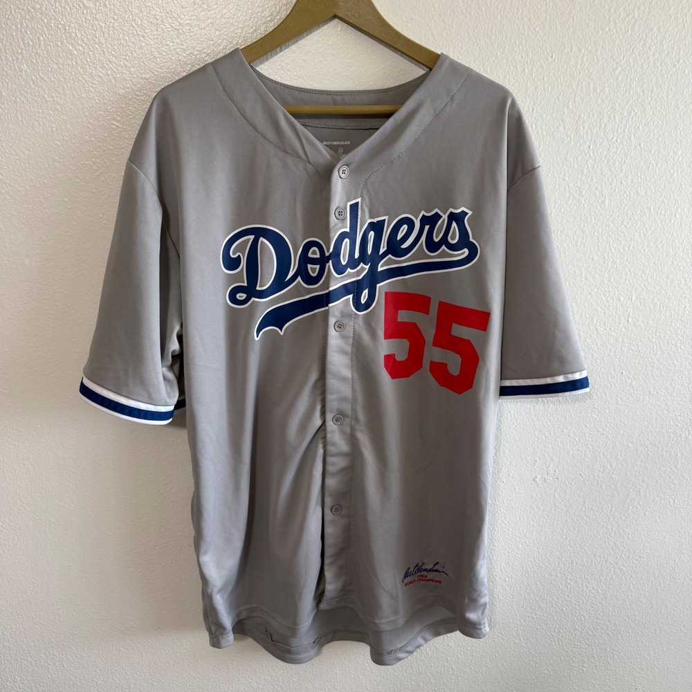 Dodger Stadium Exclusive Dodgers XL Hershiser Limited Edition Baseball Jersey